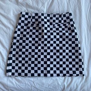 Emma Mulholland on Holiday the label Kokomo check skirt